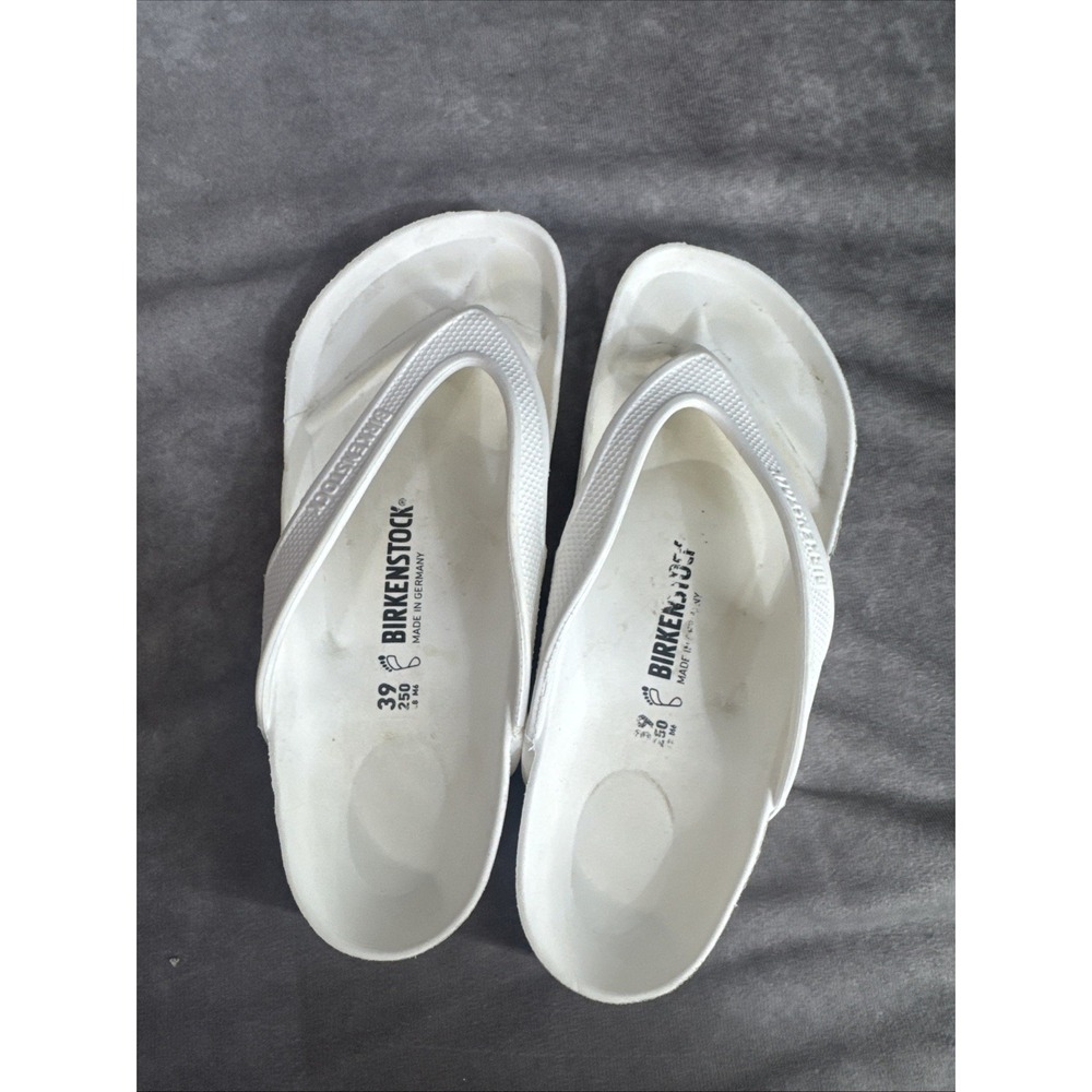 Birkenstock White Honolulu Eva Flip Flops Sandals Womens Size 39 9 - Picture 3 of 6